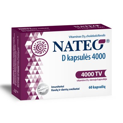 NATEO 4000 TV, 60 kapsulių