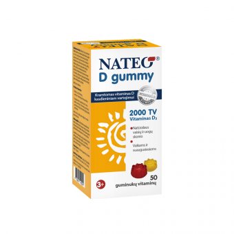 NATEO® D gummy 2000 TV, 50 guminukų