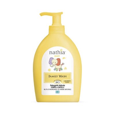 Nathia prausiklis kūnui ir plaukams tinkantis visai šeimai, 490 ml