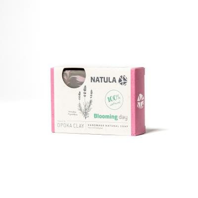 NATULA kietasis veido, kūno prausiklis su opokos uoliena ir levanda, 100 g