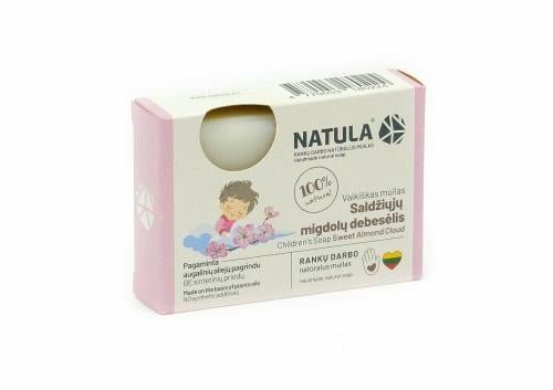 NATULA vaikiškas muilas „Saldžiųjų migdolų debesėlis“, 95 g