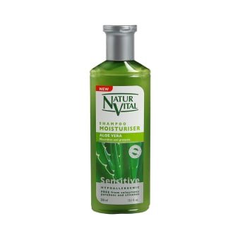 NATUR VITAL drėkinamasis šampūnas su alavijų lapų sultimis SENSITIVE, 300 ml