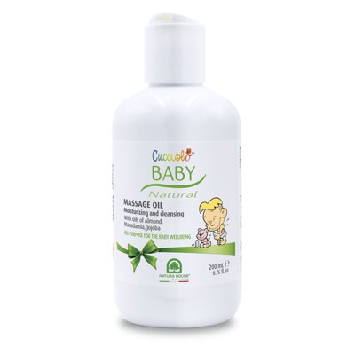 NATURA HOUSE aliejukas vaikams minkštinamasis su migdolų, makadamijos ir jojobos aliejumi, 150 ml