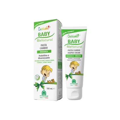 Natura House Cucciolo BIO kremas išbertai nuo šlapių vystyklų odai, 100 ml