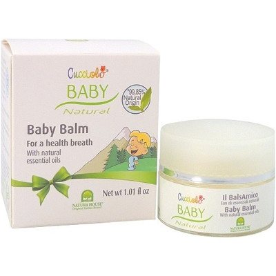 NATURA HOUSE kūno balzamas kūdikiams su eukaliptų, rozmarinų ir pušų aliejais, 30 ml