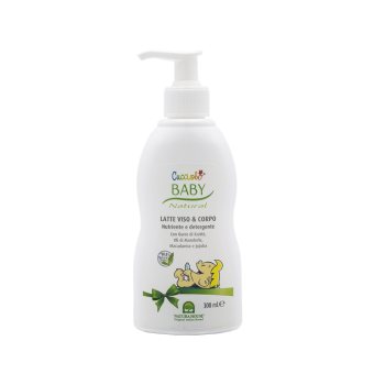 NATURA HOUSE maitinamasis veido ir kūno pienelis vaikams su sviestmedžių sviestu CUCCIOLO, 300 ml