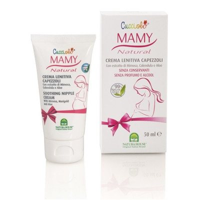 NATURA HOUSE raminamasis, drėkinamasis kremas speneliams, 50 ml