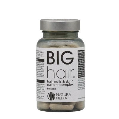 Natura Media BIGhair (plaukams, nagams ir odai maistinių medžiagų kompleksas), 60 kapsulių