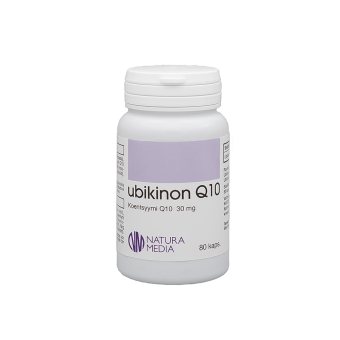 NATURA MEDIA kofermentas Q10 UBIKINON (ubichinonas), 80 kapsulių