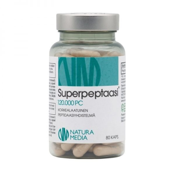 NATURA MEDIA maisto papildas SUPERPETAZĖ 120000 PC, 80 kaps.