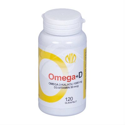 NATURA MEDIA OMEGA+D3, 120 kapsulių