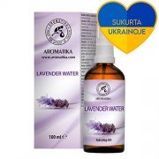 Natūralus Hidrolatas Levandų vanduo su purkštuvu AROMATIKA LAVENDER OIL, 100 ml