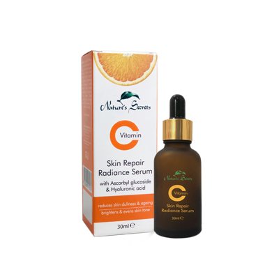 Nature’s Secrets atkuriamasis odos serumas su vitaminu C ir hialurono rūgštimi, 30 ml