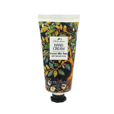 Nature's Secrets maitinamasis rankų kremas „Forest After Rain“su Kalumbos medžio ekstraktu, 50 ml