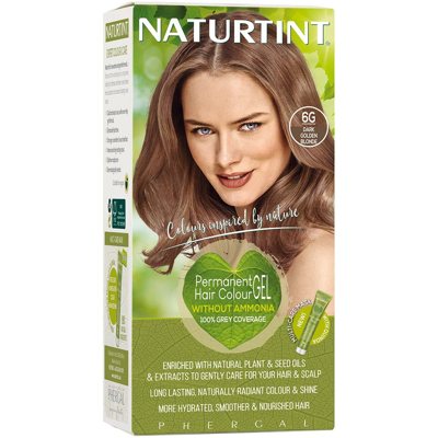 NATURTINT, ilgalaikiai plaukų dažai be amoniako, DARK GOLDEN BLONDE, 170, 6 g