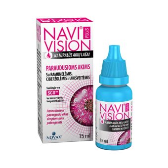 NaviVision akių lašai paraudusioms akims, 15 ml