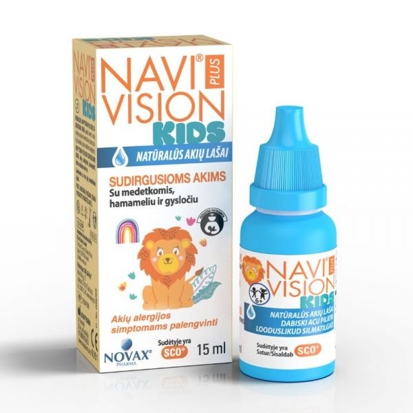 NAVIVISION akių lašai vaikams PLUS KIDS, 15 ml