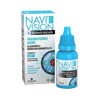 NaviVision Plus akių lašai pavargusioms akims, 15 ml
