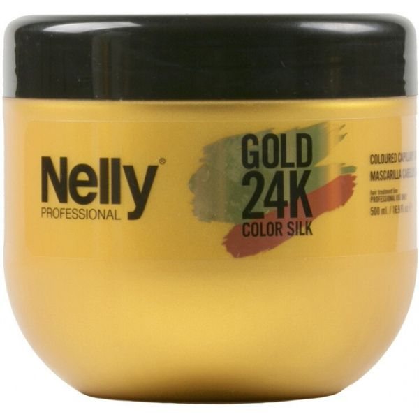 NELLY plaukų kaukė dažytiems plaukams PROFESSIONAL 24K, 500 ml
