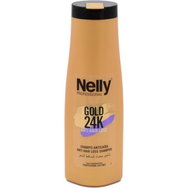 NELLY šampūnas slenkantiems plaukams PROFESSIONAL 24K, 400 ml