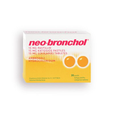 neo-Bronchol 15 mg kietos pastilės N20