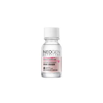 NEOGEN dviejų sluoksnių priemonė spuoguotai odai DERMALOGY A-CLEAR SOOTHING PINK ERASER, 15 ml