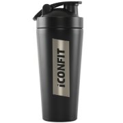 Nerūdijančio plieno plaktuvė ICONFIT - juoda, 800 ml