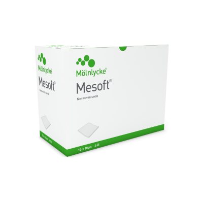 Nesterilūs tamponai Mesoft, 5 x 5 cm