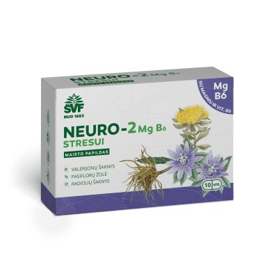 NEURO-2 STRESUI MG B6 kietosios kapsulės N10