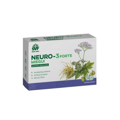 NEURO-3 FORTE MIEGUI kietosios kapsulės N10