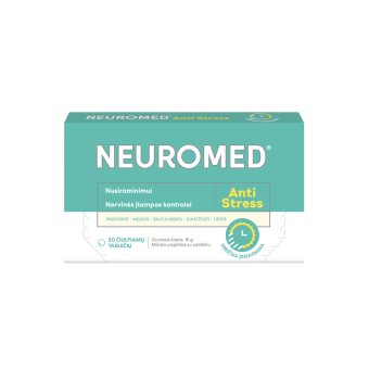NEUROMED ANTI-STRESS, 20 čiulpiamųjų tablečių