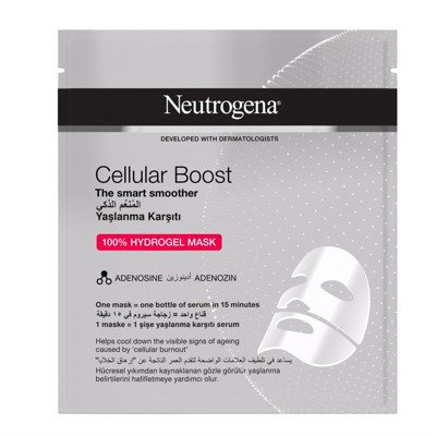 NEUTROGENA CELLULAR BOOST 100%, hidrogelio kaukė, 30 ml