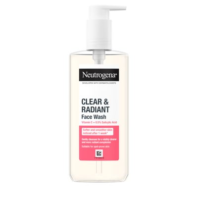 NEUTROGENA CLEAR & RADIANT, veido prausiklis, 200 ml