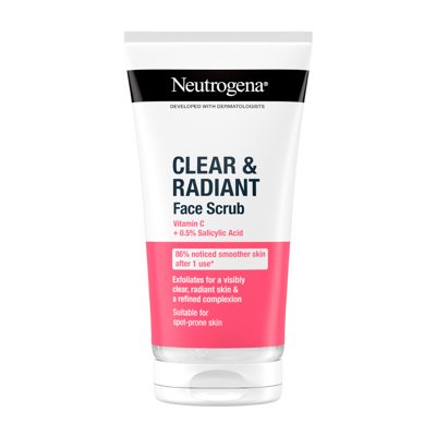 NEUTROGENA CLEAR & RADIANT, veido šveitiklis, 150 ml