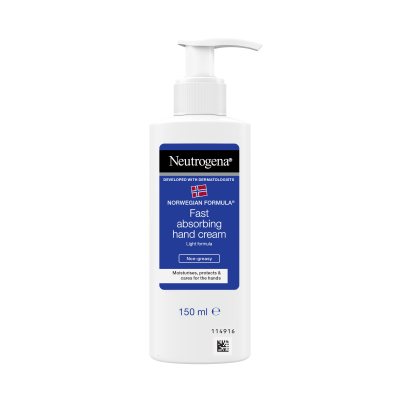 NEUTROGENA lengvai įsigeriantis rankų kremas, su pompa, 150 ml
