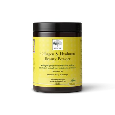 NEW NORDIC COLLAGEN & HYALURON BEAUTY POWDER, maisto papildas, 360 g