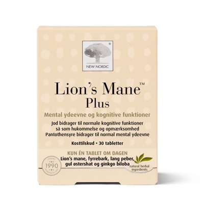 NEW NORDIC, Lion's Mane Plus, 30 tablečių,