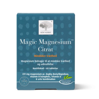 NEW NORDIC MAGIC MAGNESIUM CITRAT, 60 tablečių