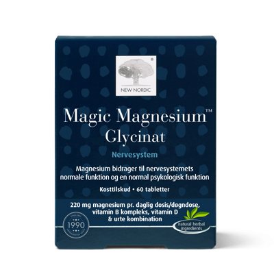 NEW NORDIC MAGIC MAGNESIUM GLYCINAT, 60 tablečių
