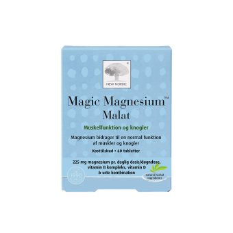 NEW NORDIC MAGIC MAGNESIUM MALAT, 60 tablečių