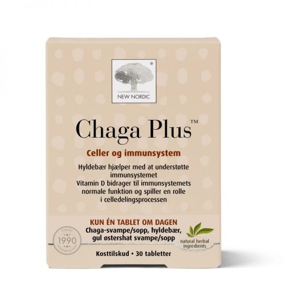 NEW NORDIC maisto papildas CHAGA PLUS, 30 tab.
