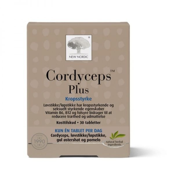 NEW NORDIC maisto papildas CORDYCEPS PLUS, 30 tab.