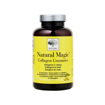 NEW NORDIC NATURAL MAGIC COLLAGEN GUMMIES, uogų skonio, 45 Guminukai