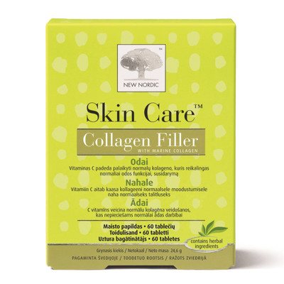 NEW NORDIC SKIN CARE COLLAGEN FILLER, 60 tablečių