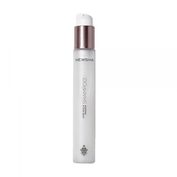 NEWSHA švelninamasis šampūnas LUXE SILK & SMOOTH SHAMPOO, 80 ml