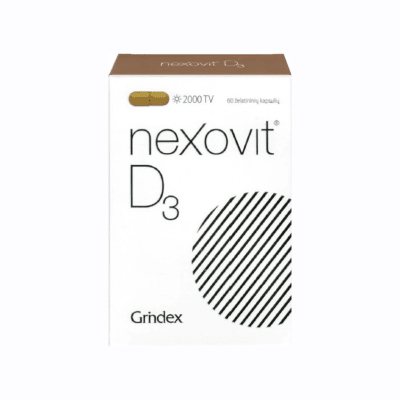 Nexovit D3 kapsulės 2000TV N60