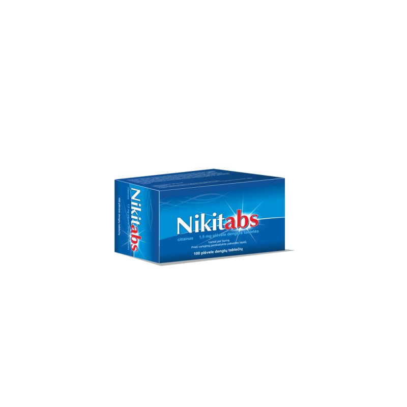 NIKITABS 1.5mg plėv.dengt. tab. N100 (lyg.imp.)