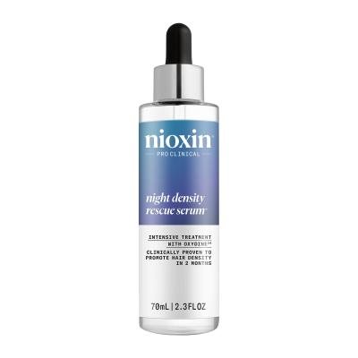 NIOXIN Pro Clinical NIGHT DENSITY RESCUE SERUM - Naktinis serumas slenkantiems plaukams, 70 ml
