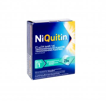 NIQUITIN 21 mg/24 val.transderminis pleistras N7