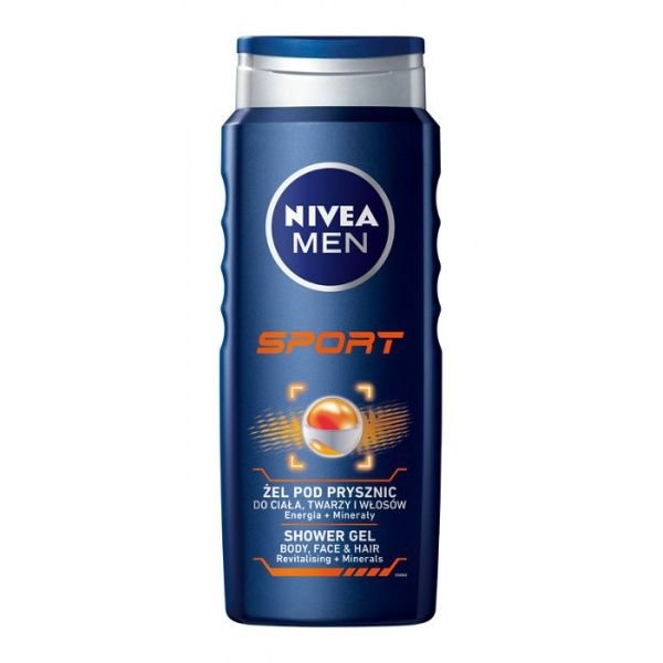 NIVEA dušo želė vyrams SPORT, 500 ml